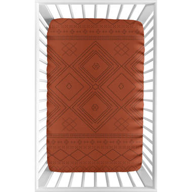 Rust colored hot sale crib sheet